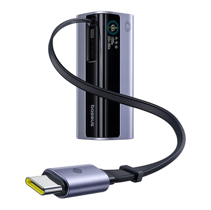 Външна батерия Baseus EnerGeek GR11, 10000mAh, 100W, QC + PD, 1 x USB-A - 2 x USB-C, Сива E0027A01