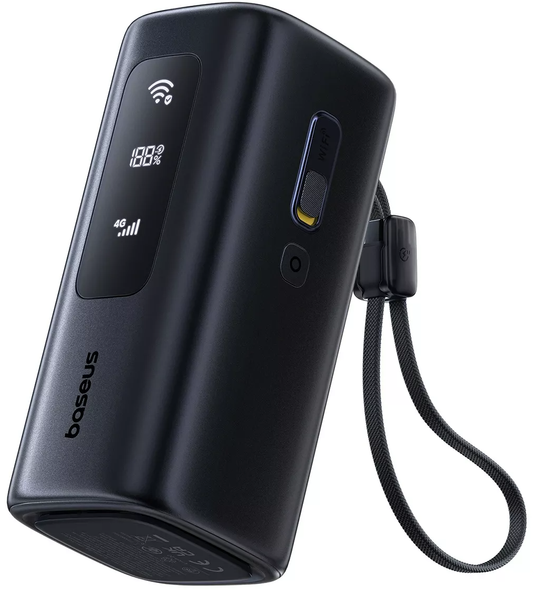Външна батерия Baseus EnerGeek GX11, 20000mAh, 67W, QC + PD, 1 x USB-A - 2 x USB-C, Черна E0025701
