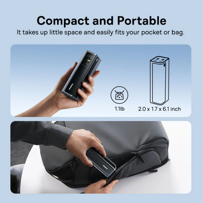 Външна батерия Baseus EnerGeek GP12, 20800mAh, 145W, QC + PD, 2 x USB-A - 2 x USB-C, Сива P10082109813-00