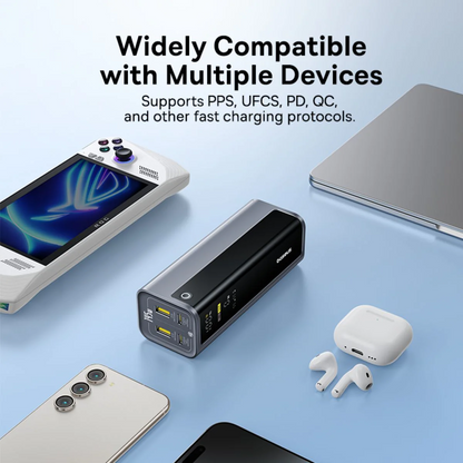Външна батерия Baseus EnerGeek GP12, 20800mAh, 145W, QC + PD, 2 x USB-A - 2 x USB-C, Сива P10082109813-00