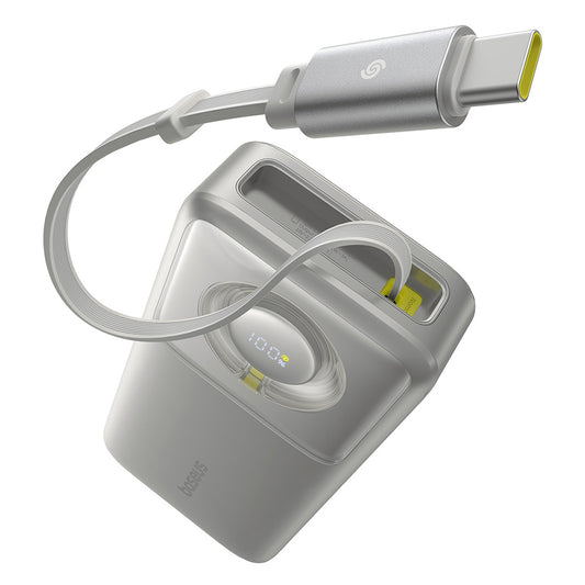 Външна батерия Baseus Free2Pull, 20000mAh, 65W, PD, 2 x USB-C, Сива P10073700843-00