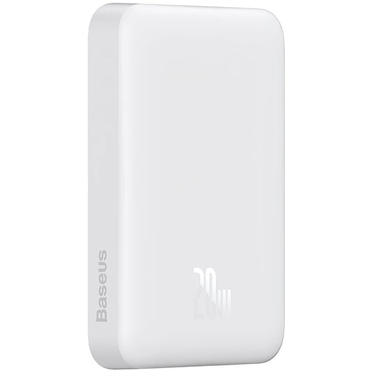 Външна батерия Baseus Magnetic Mini, 10000mAh, 20W, PD + FQI, 1 x USB-C, Бяла P10059001223-00