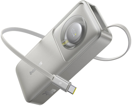 Външна батерия Baseus OS Free2Pull, 10000mAh, 30W, PD, 2 x USB-C, Сива P10073701843-00
