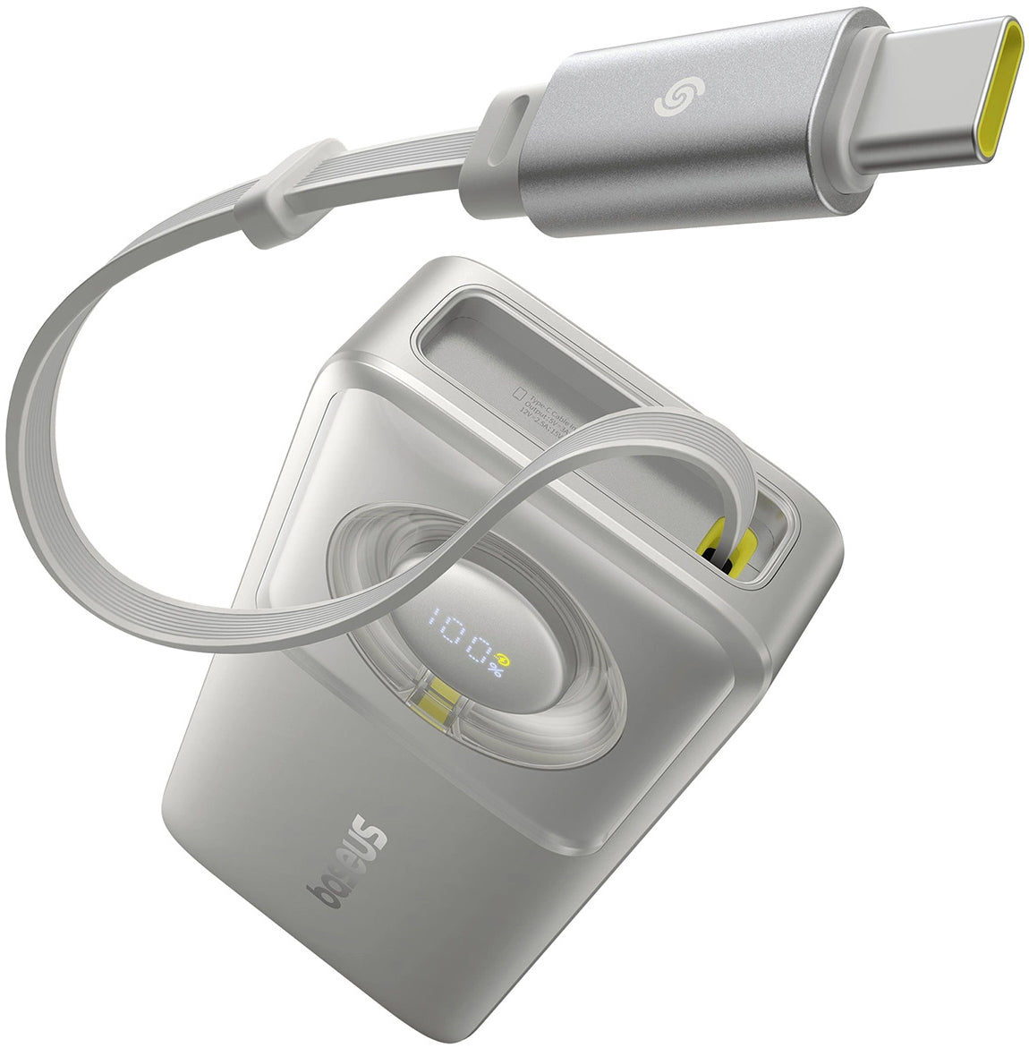 Външна батерия Baseus OS Free2Pull, 10000mAh, 30W, PD, 2 x USB-C, Сива P10073701843-00