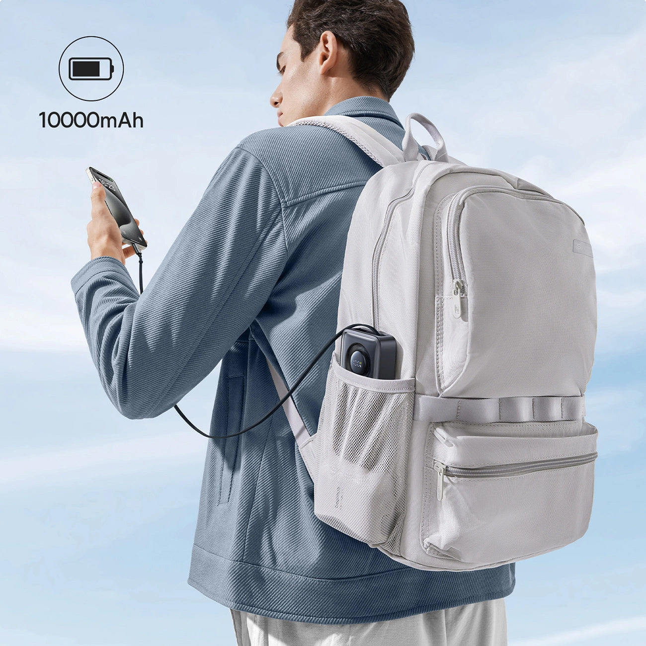 Външна батерия Baseus OS Free2Pull, 10000mAh, 30W, PD, 2 x USB-C, Черна P10073701123-00