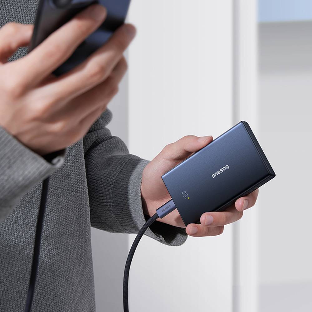 Външна батерия Baseus PicoGo, 10000mAh, 20W, QC + PD, 1 x USB-A - 2 x USB-C, Черна P10076801123-00