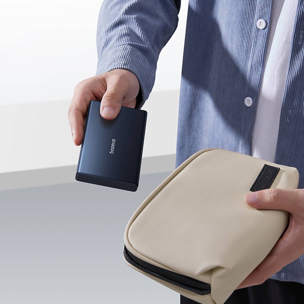 Външна батерия Baseus PicoGo, 10000mAh, 20W, QC + PD, 1 x USB-A - 2 x USB-C, Черна P10076801123-00