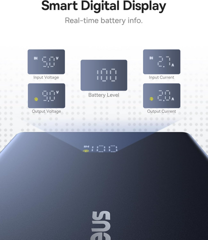 Външна батерия Baseus PicoGo, 10000mAh, 20W, QC + PD, 1 x USB-A - 2 x USB-C, Бяла P10076801213-00
