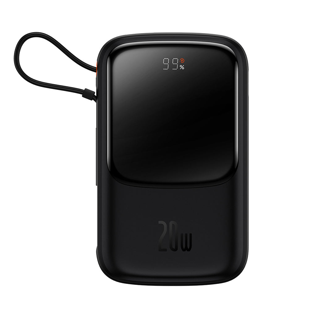 Външна батерия Baseus Qpow Pro, 20000mAh, 20W, QC + PD, 1 x Lightning - 1 x USB-A - 1 x USB-C, Черна PPQD040001