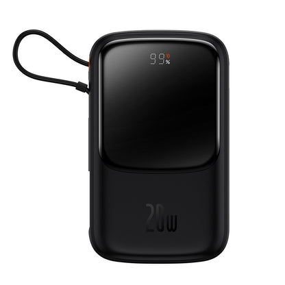 Външна батерия Baseus Qpow Pro, 20000mAh, 20W, QC + PD, 1 x Lightning - 1 x USB-A - 1 x USB-C, Черна PPQD040001