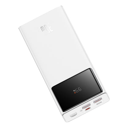 Външна батерия Baseus Star Lord, 20000mAh, 30W, QC + PD, 1 x USB-C - 2 x USB-A, Бяла P10022904213-00