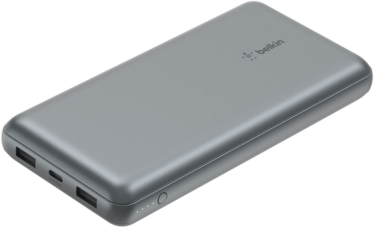 Външна батерия Belkin BoostCharge Pro, 20000mAh, 15W, 1 x USB-C - 2 x USB-A, Сив BPB012btGY