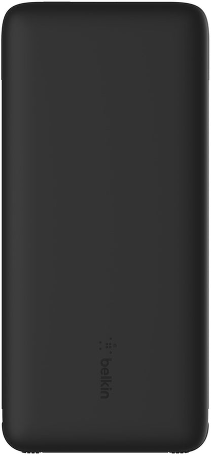 Външна батерия Belkin BoostCharge Plus, 10000mAh, 23W, QC + PD, 1 x Lightning - 2 x USB-C, Черна BPB006btBLK