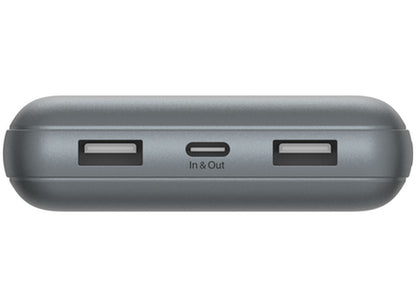 Външна батерия Belkin BoostCharge Pro, 20000mAh, 15W, 1 x USB-C - 2 x USB-A, Сив BPB012btGY
