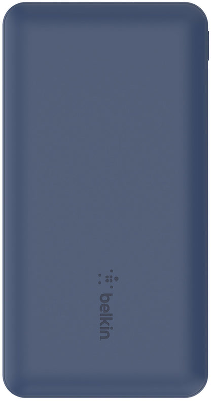Външна батерия Belkin BoostCharge, 10000mAh, 15W, 1 x USB-C - 2 x USB-A, Тъмносин BPB011btBL