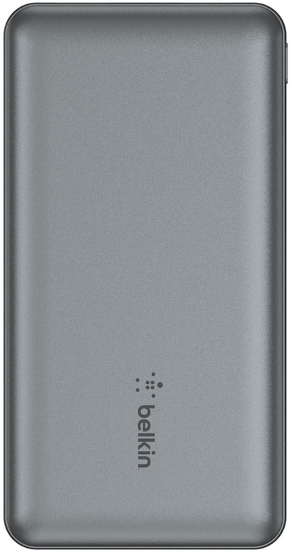 Външна батерия Belkin BoostCharge, 10000mAh, 15W, 1 x USB-C - 2 x USB-A, Сива BPB011btGY