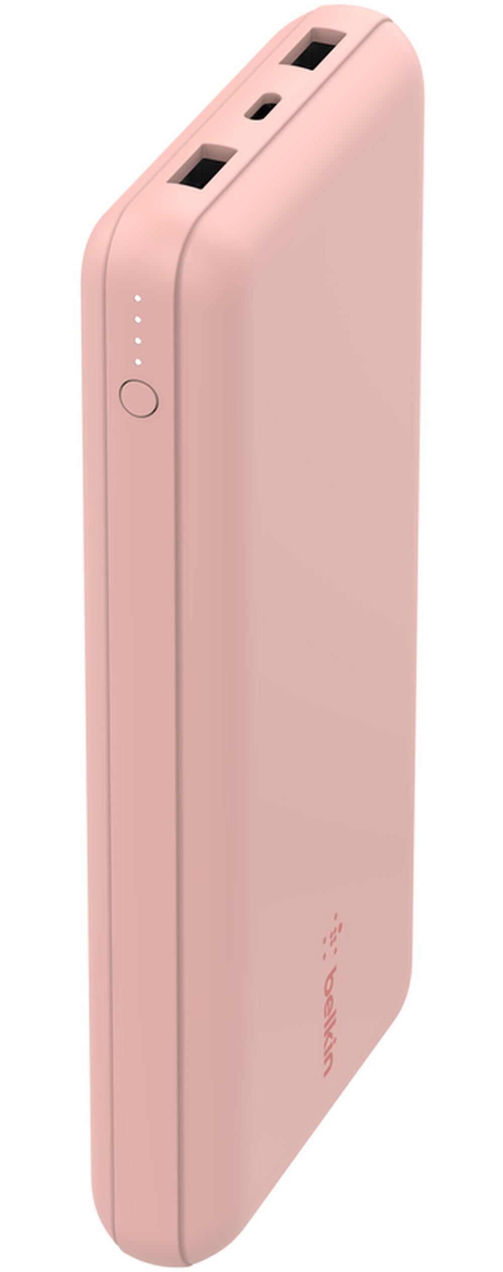 Външна батерия Belkin BoostCharge, 20000mAh, 15W, 1 x USB-C - 2 x USB-A, Розово злато BPB012btRG