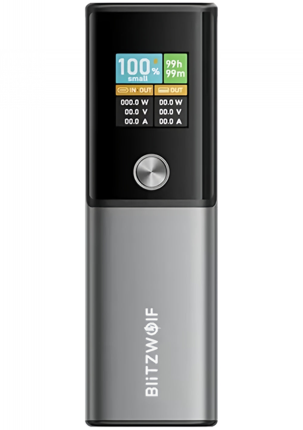 Външна батерия BlitzWolf BW-P23, 14000mAh, 100W, QC + PD, 1 x USB-A - 1 x USB-C, Сив