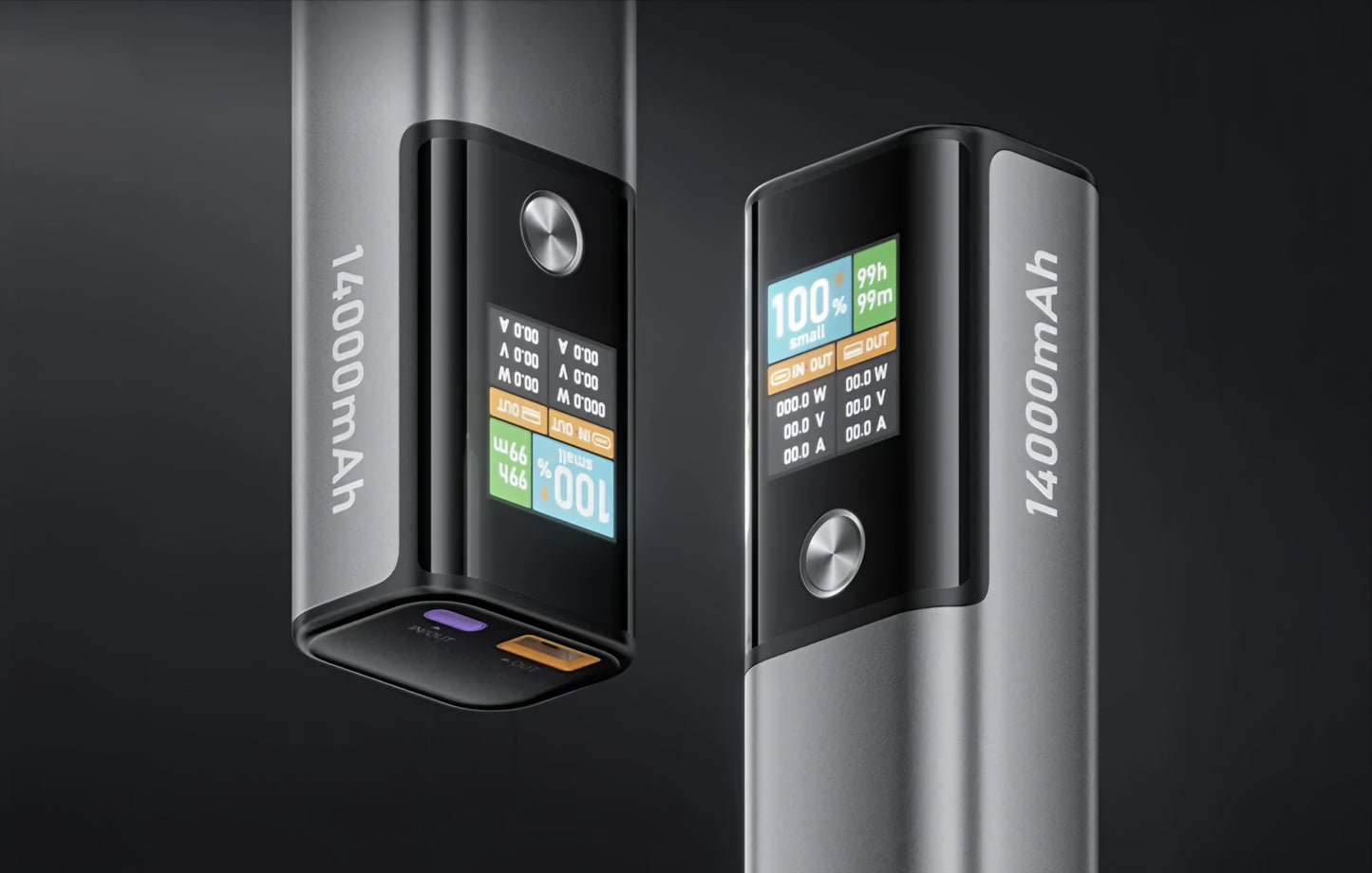 Външна батерия BlitzWolf BW-P23, 14000mAh, 100W, QC + PD, 1 x USB-A - 1 x USB-C, Сив