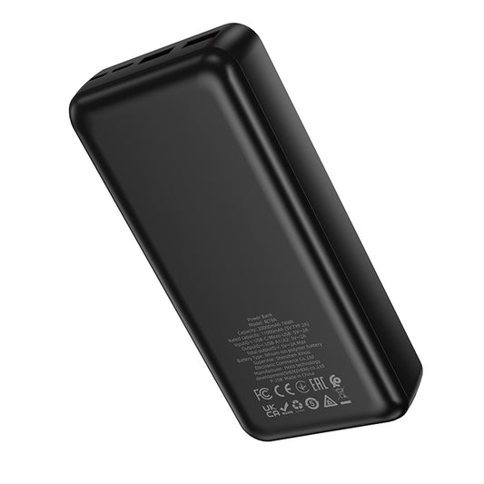 Външна батерия Borofone BJ78A Clever, 20000mAh, 10W, 2 x USB-A, Черна