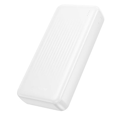 Външна батерия Borofone BJ80A Clever, 20000mAh, 22.5W, QC + PD, 1 x USB-C - 2 x USB-A, Бяла