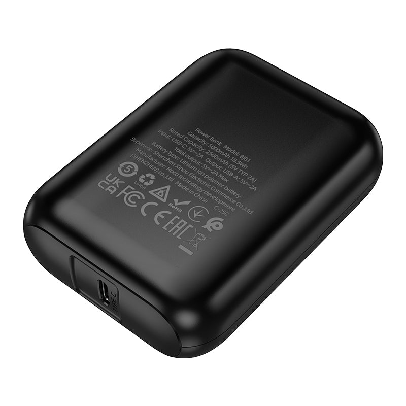 Външна батерия Borofone BJ81 Stability, 5000mAh, 10W, 1 x USB-A, Черна