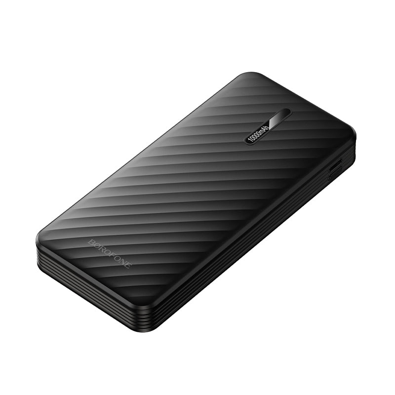 Външна батерия Borofone BJ84 Smooth, 10000mAh, 10W, 1 x Lightning - 1 x microUSB - 1 x USB-A - 1 x USB-C, Черна