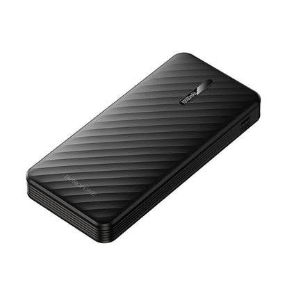 Външна батерия Borofone BJ84 Smooth, 10000mAh, 10W, 1 x Lightning - 1 x microUSB - 1 x USB-A - 1 x USB-C, Черна