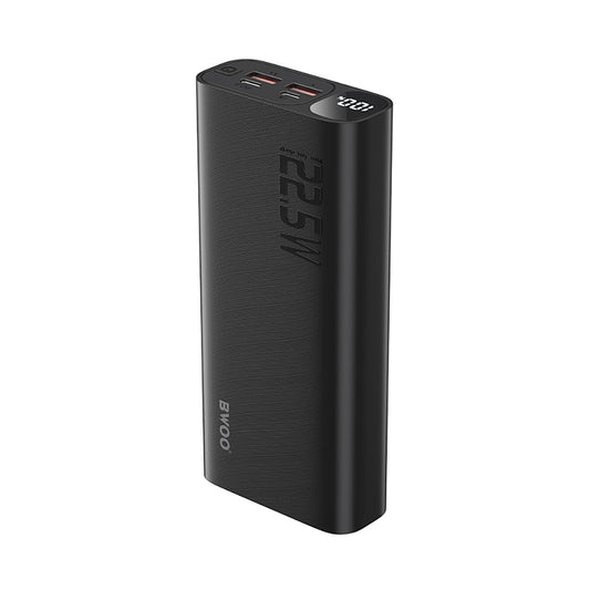 Външна батерия BWOO BO-P44, 20000mAh, 22.5W, QC + PD, 1 x USB-C - 2 x USB-A, Черна