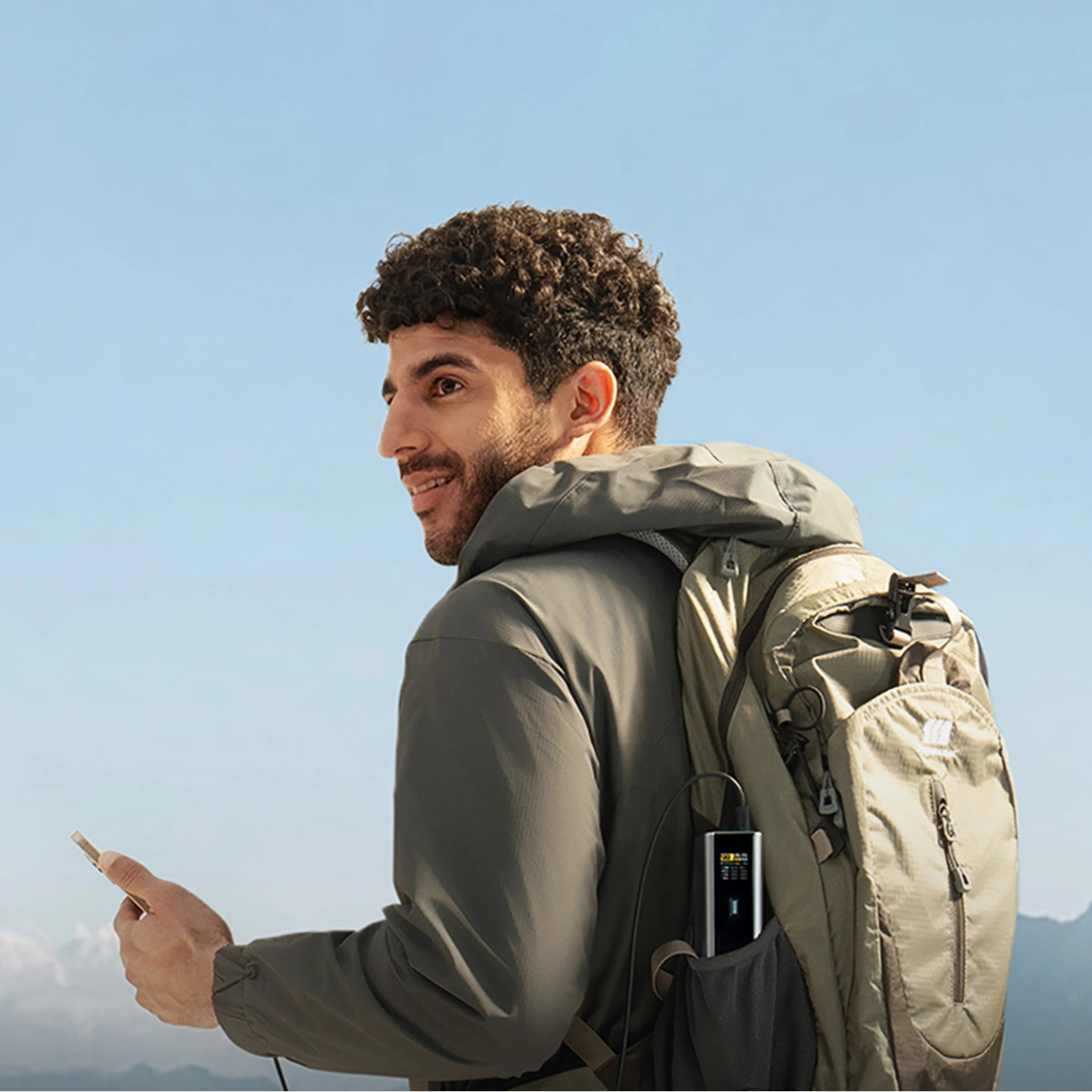 Външна батерия Cuktech, 20000mAh, 210W, QC + PD, 1 x USB-A - 2 x USB-C, Сива CKPB200UGLGR