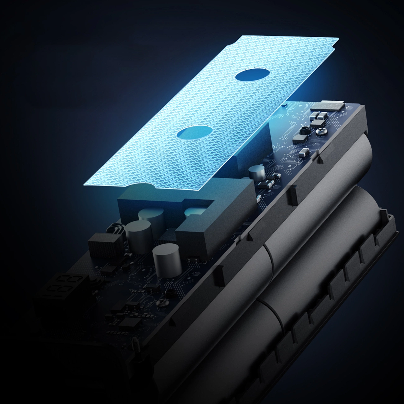 Външна батерия Cuktech, 20000mAh, 100W, QC + PD, 1 x USB-A - 2 x USB-C, Сив CUKP200XGLGR