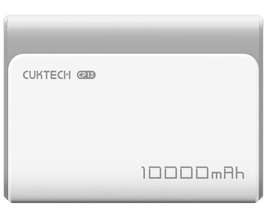Външна батерия Cuktech CP13, 10000mAh, 30W, QC + PD, 1 x USB-A - 1 x USB-C, Сива
