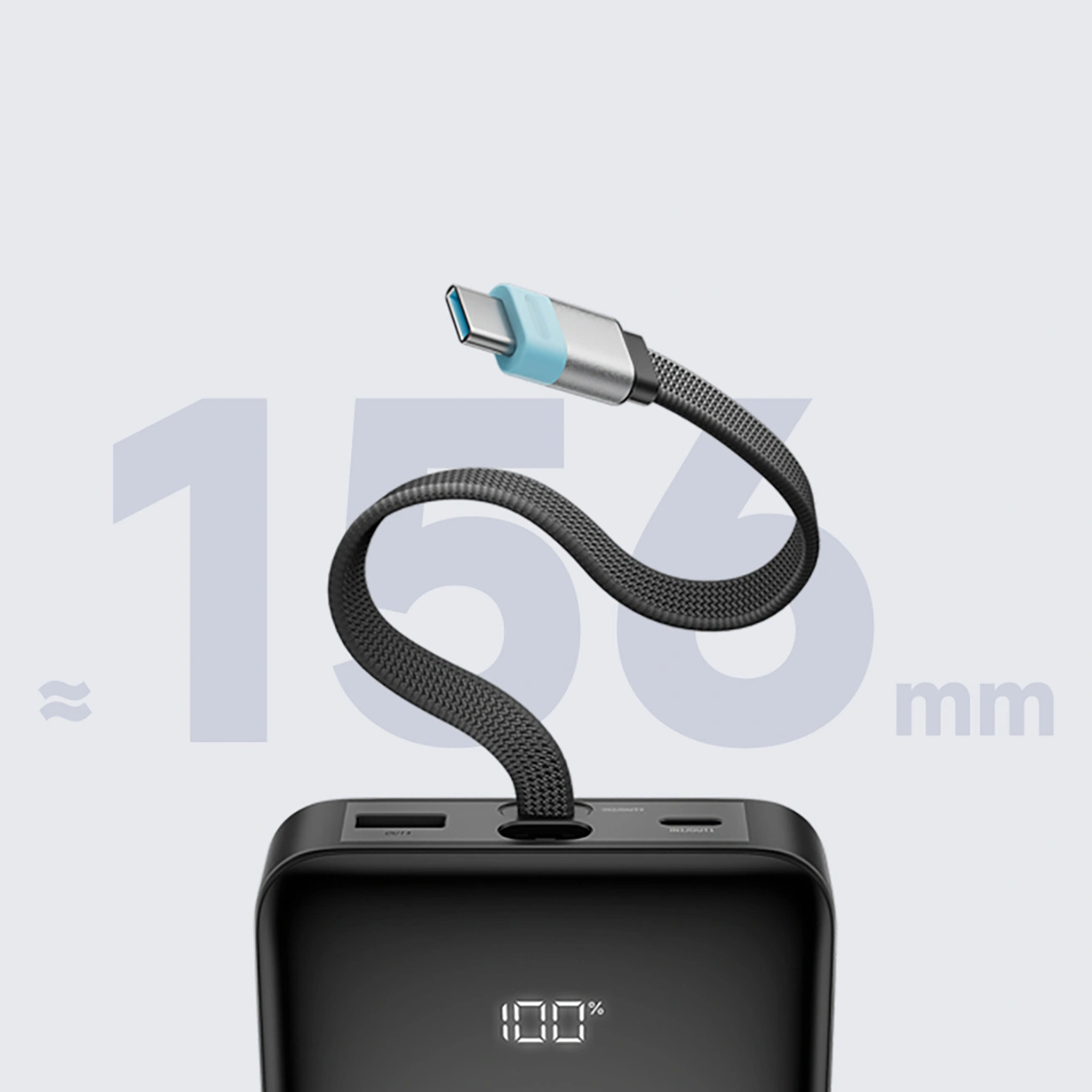 Външна батерия Cuktech LPB252N, 25000mAh, 120W, QC + PD, 1 x USB-A - 2 x USB-C, Сив