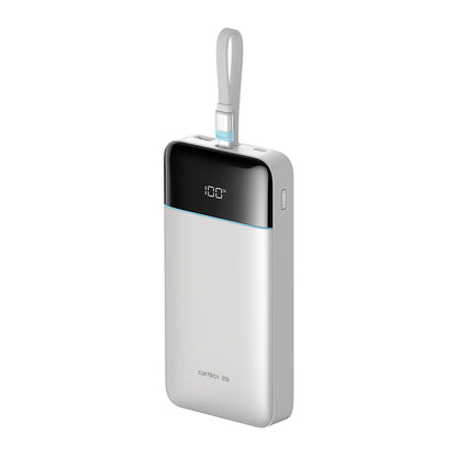 Външна батерия Cuktech LPB252N, 25000 mAh, 120 W, QC + PD, 1 x USB-A – 2 x USB-C, бяла
