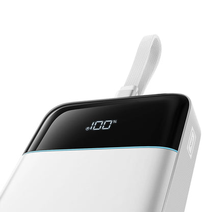 Външна батерия Cuktech LPB252N, 25000 mAh, 120 W, QC + PD, 1 x USB-A – 2 x USB-C, бяла