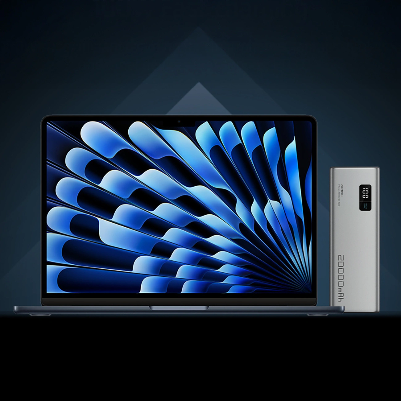 Външна батерия Cuktech P+ No.15, 20000mAh, 150W, QC + PD, 1 x USB-A - 2 x USB-C, Сив CUKPB200GLBK