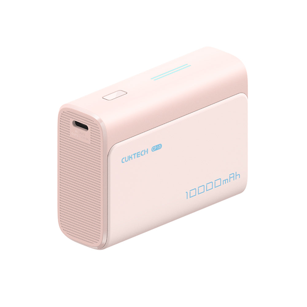 Външна батерия Cuktech CP13, 10000mAh, 30W, QC + PD, 1 x USB-A - 1 x USB-C, Розова CUK0PB100DPK