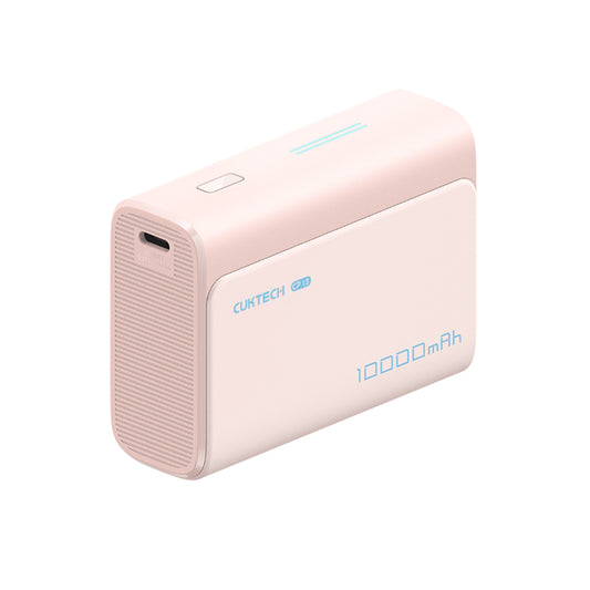 Външна батерия Cuktech CP13, 10000mAh, 30W, QC + PD, 1 x USB-A - 1 x USB-C, Розова CUK0PB100DPK