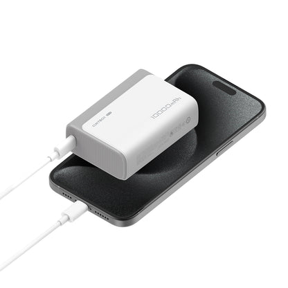 Външна батерия Cuktech CP13, 10000mAh, 30W, QC + PD, 1 x USB-A - 1 x USB-C, Розова CUK0PB100DPK