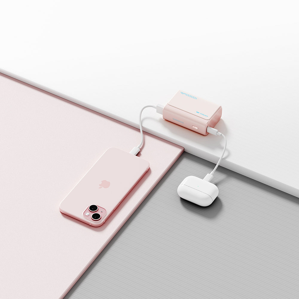 Външна батерия Cuktech CP13, 10000mAh, 30W, QC + PD, 1 x USB-A - 1 x USB-C, Розова CUK0PB100DPK