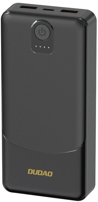Външна батерия Dudao K10, 10000mAh, 12W, 2 x USB-A, Черна