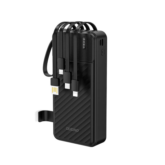 Външна батерия Dudao K11 Pro, 20000mAh, 10W, 1 x Lightning - 1 x microUSB - 1 x USB-A - 1 x USB-C, Черна
