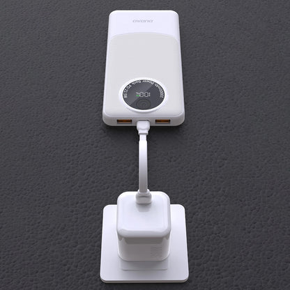 Външна батерия Dudao K12, 10000mAh, 22.5W, QC + PD, 1 x USB-C - 2 x USB-A, Черна