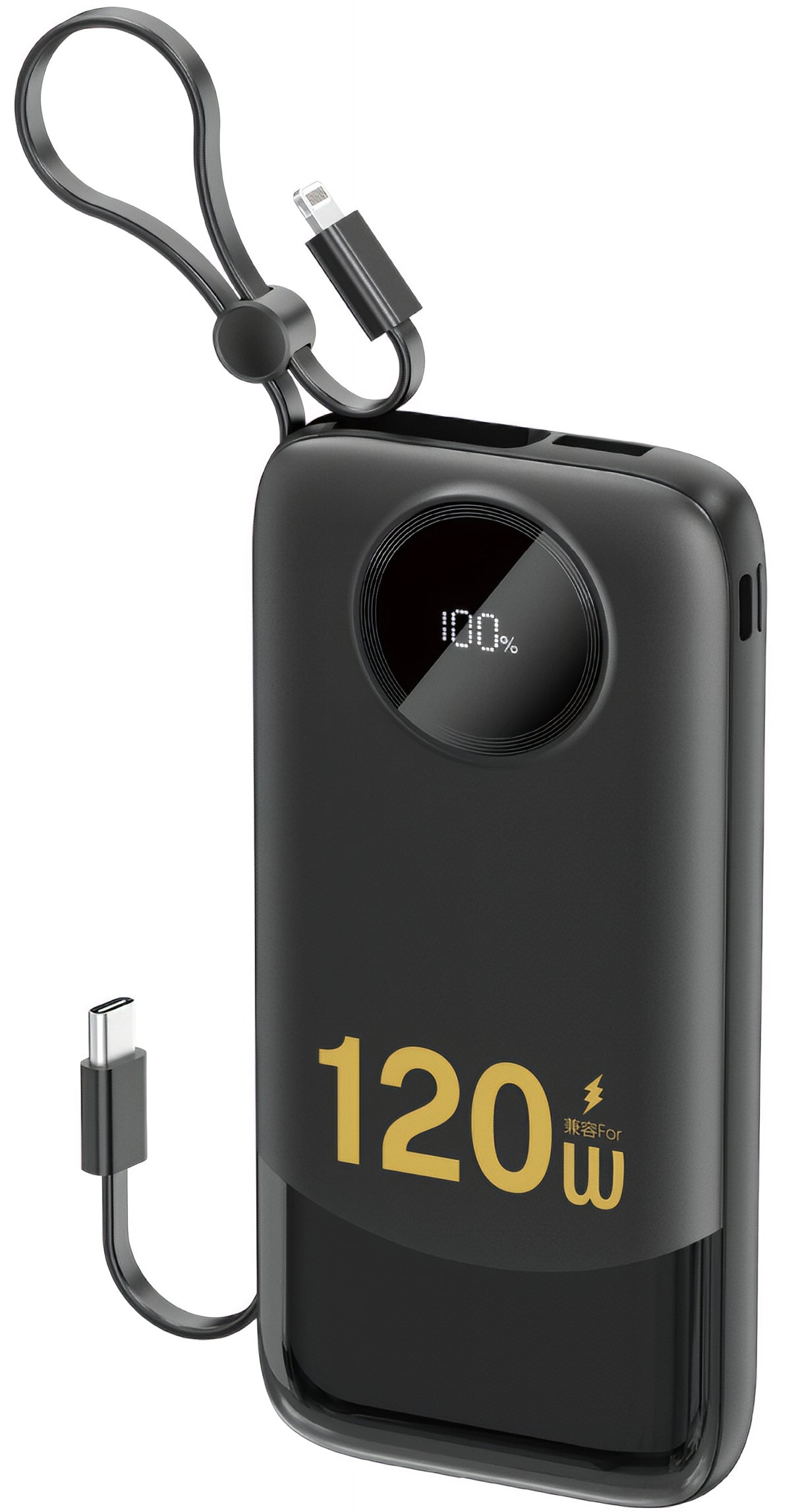 Външна батерия Dudao K13, 10000mAh, 22.5W, QC + PD, 1 x Lightning - 1 x USB-A - 2 x USB-C, Черна