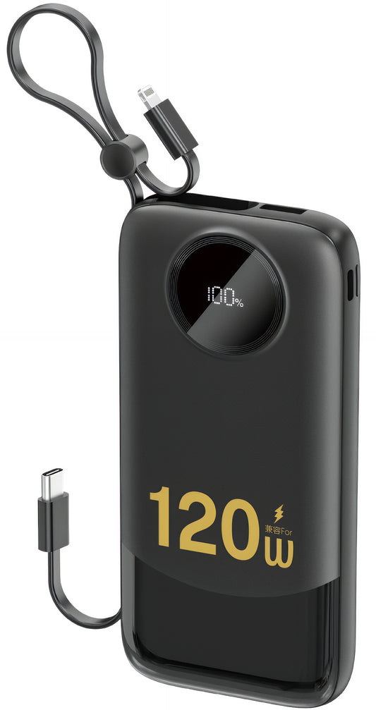 Външна батерия Dudao K13, 10000mAh, 22.5W, QC + PD, 1 x Lightning - 1 x USB-A - 2 x USB-C, Черна