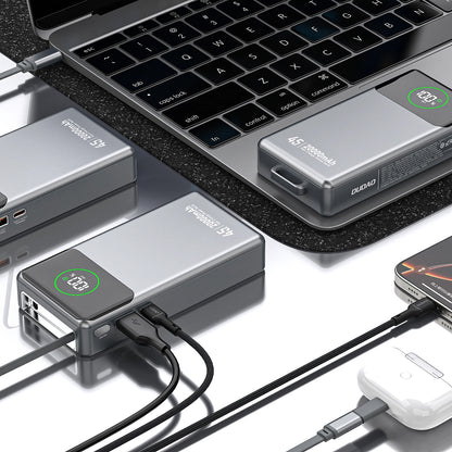 Външна батерия Dudao K31 Pro, 20000mAh, 45W, QC + PD, 1 x USB-A - 2 x USB-C, Сив