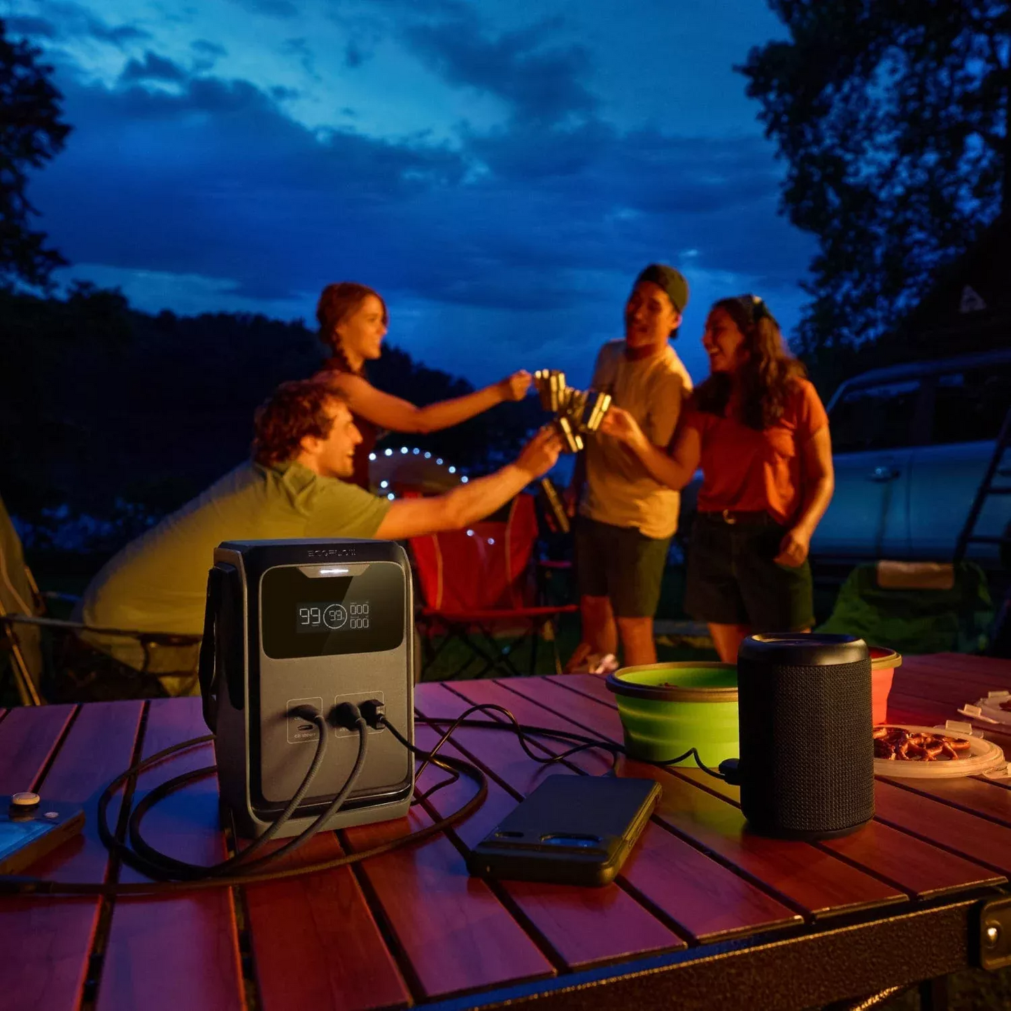 Външна батерия EcoFlow Trail 200, 60000mAh, 220W, PD, 2 x USB-A - 2 x USB-C, Черна EF-TRAIL200-N