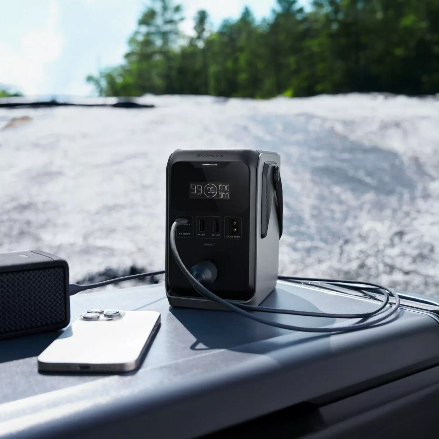 Външна батерия EcoFlow Trail 200, 60000mAh, 220W, PD, 2 x USB-A - 2 x USB-C, Черна EF-TRAIL200-N