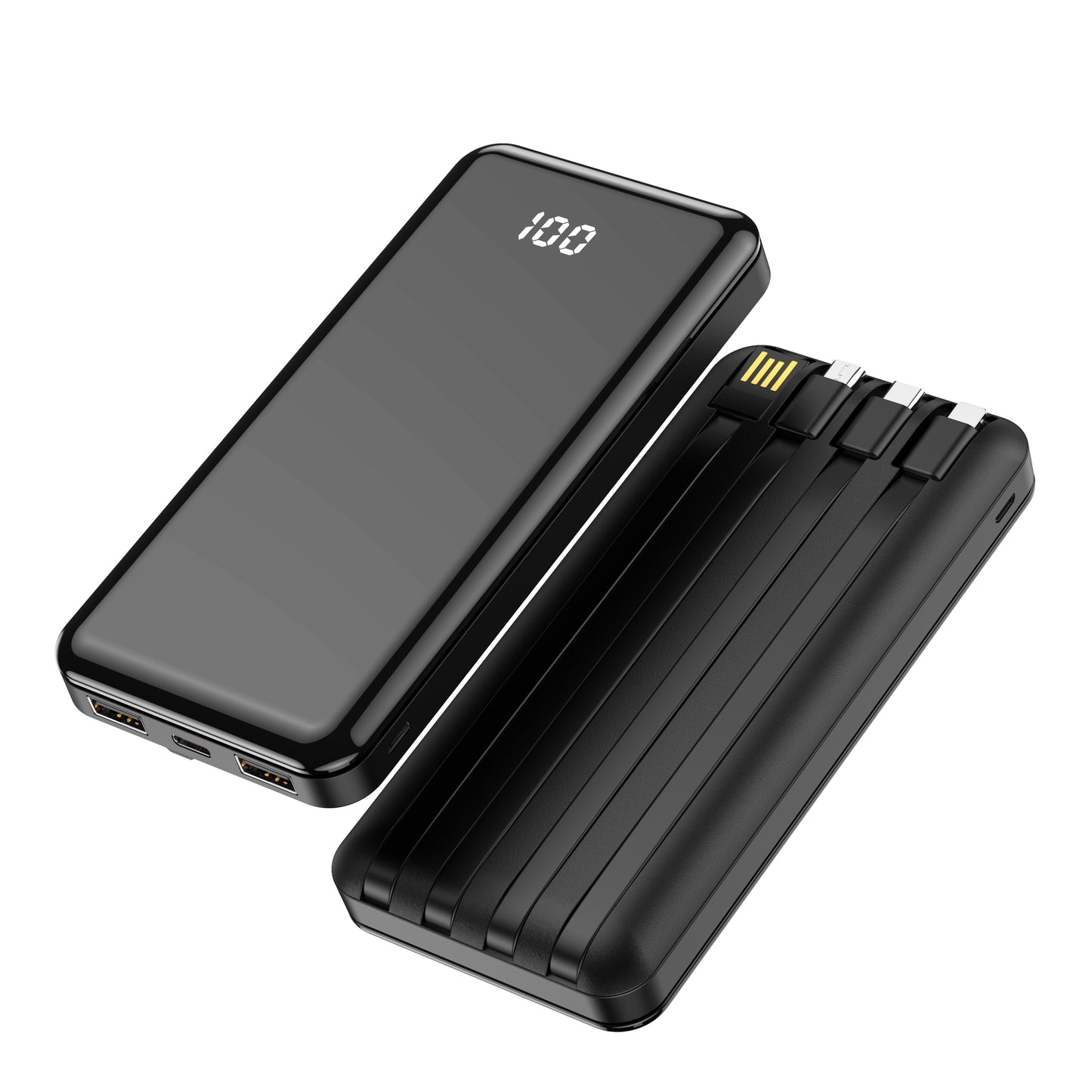 Външна батерия Forever TB-411, 10000mAh, 10W, 1 x Lightning - 1 x microUSB - 1 x USB-C - 2 x USB-A, черна