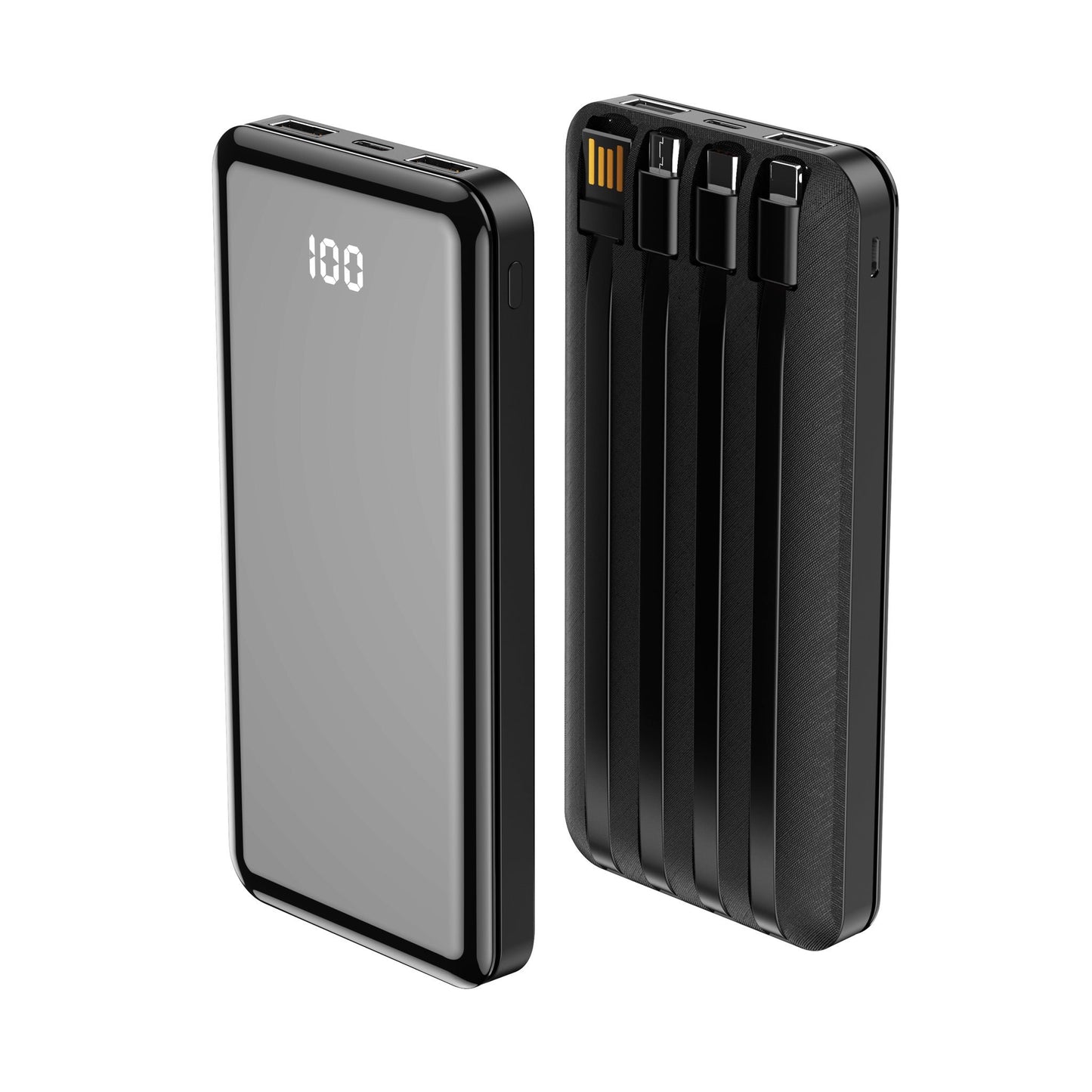 Външна батерия Forever TB-411, 10000mAh, 10W, 1 x Lightning - 1 x microUSB - 1 x USB-C - 2 x USB-A, черна